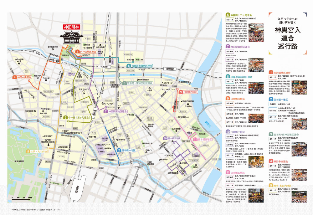 神輿宮入巡行路